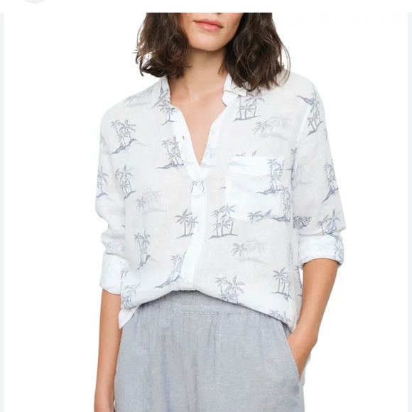 Charli Palm Tree Button Down - Picture 1 of 2